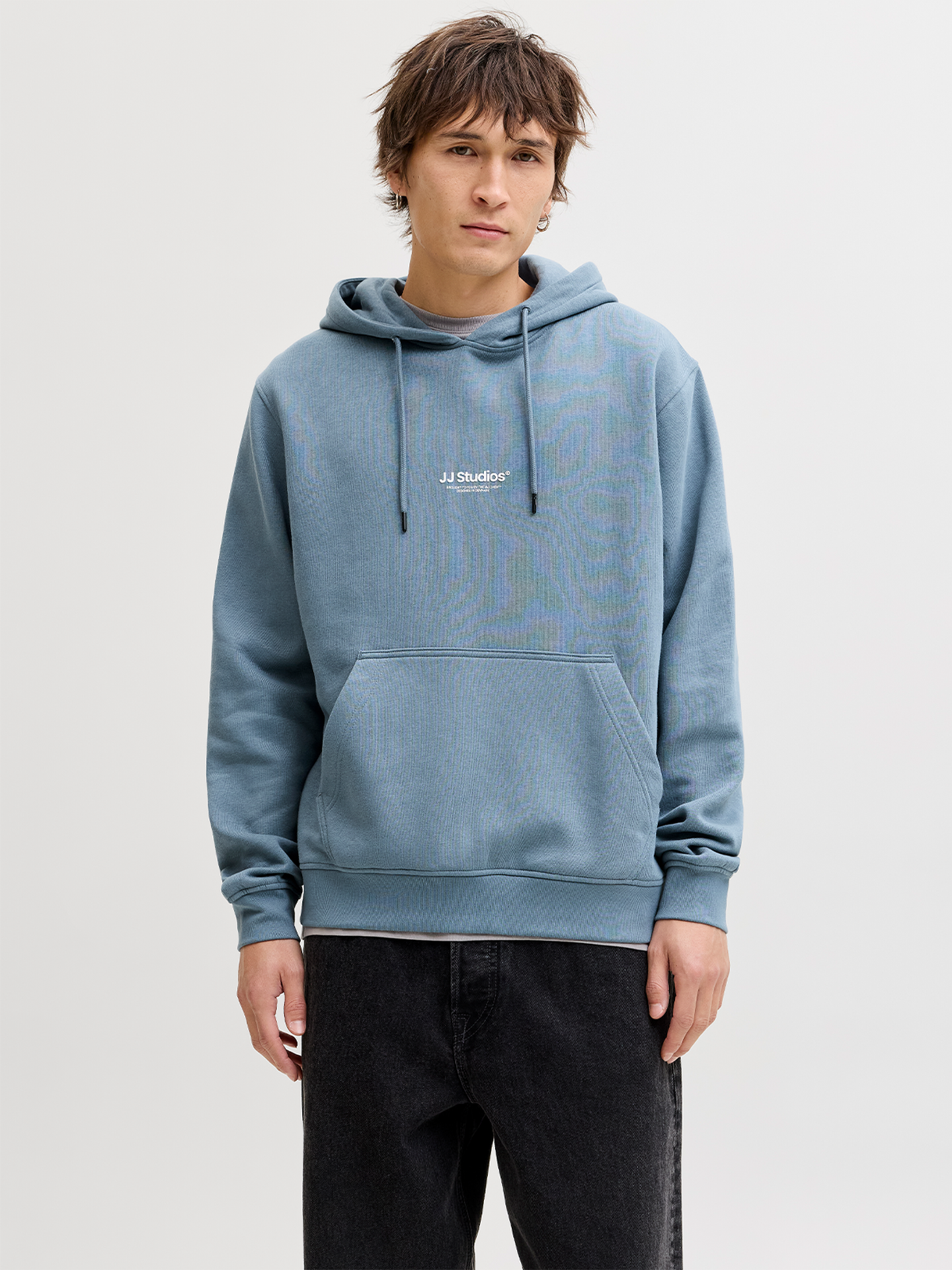 Jack and Jones Soho Sweat Hood Blue Mirage