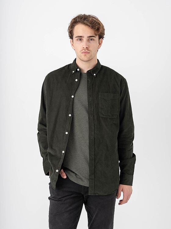 Jack and Jones Classic Cord Shirt Long Sleeve Rosin