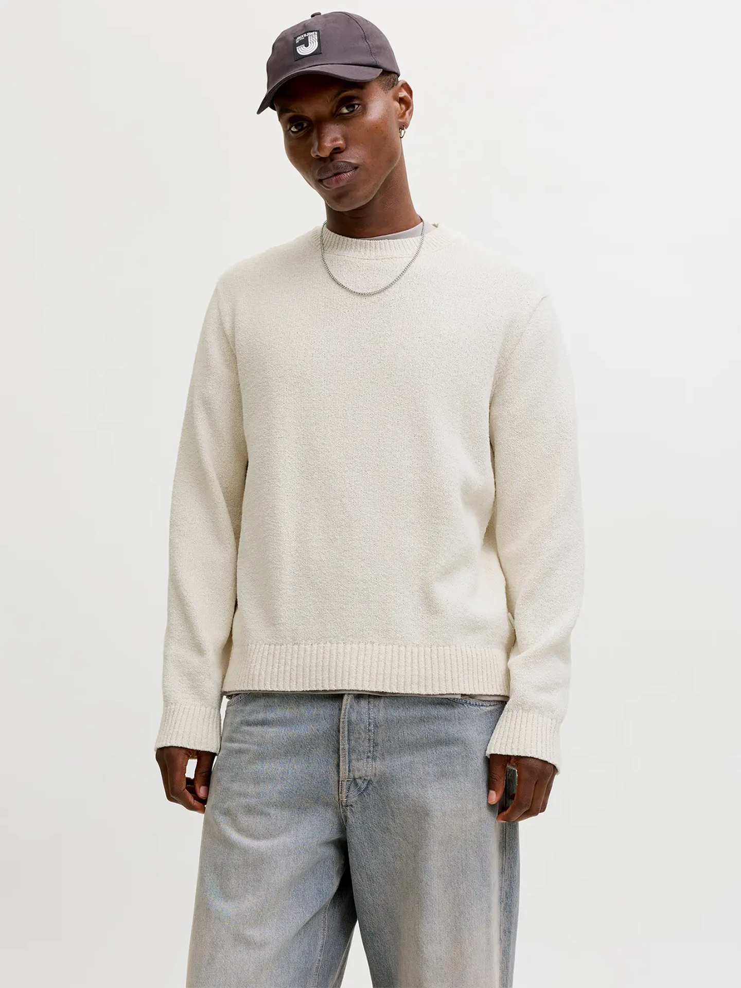Jack and Jones Catskills Knit Crew Neck Sea Salt