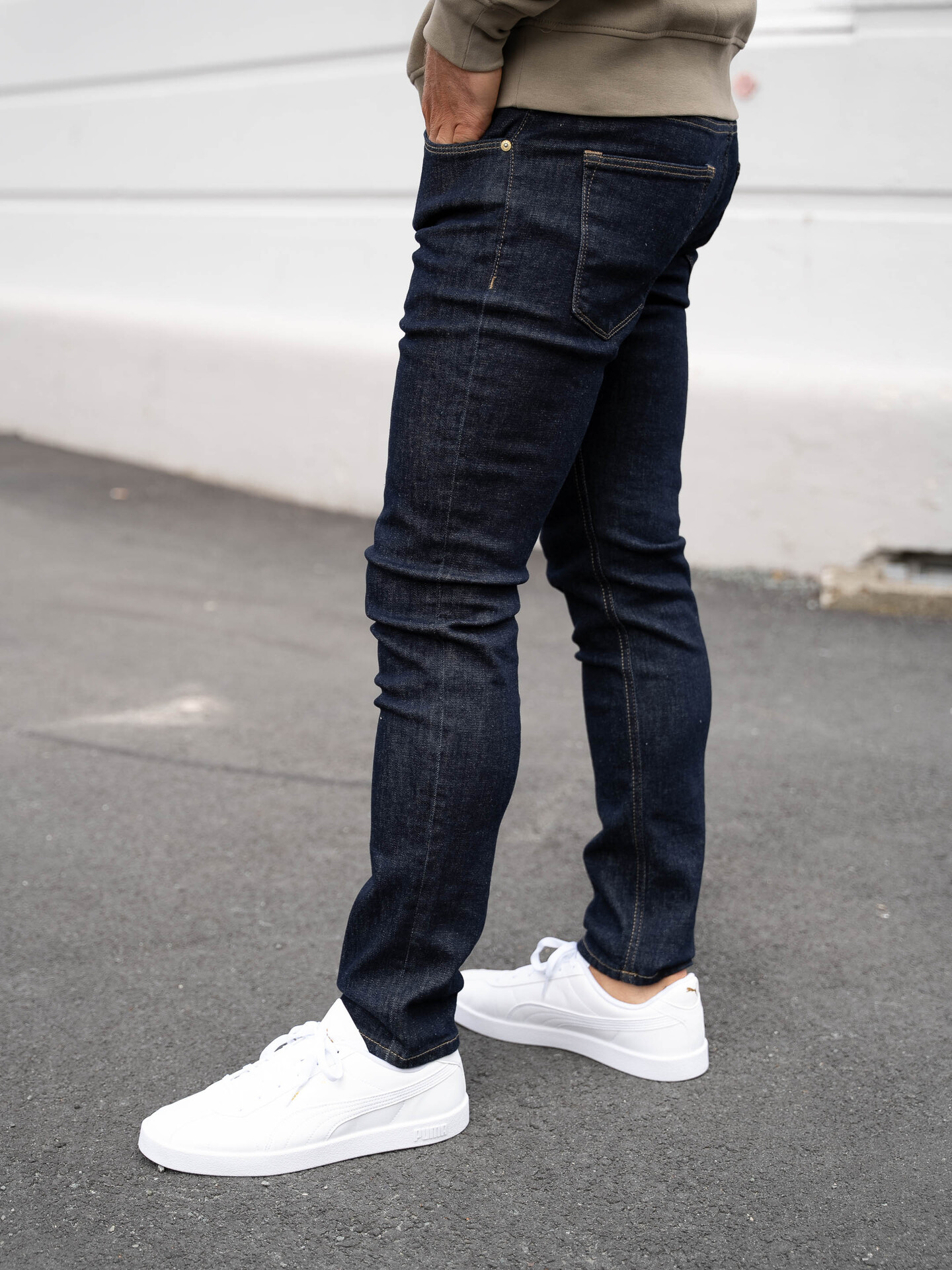JACK & JONES Men's Glenn ICON Jeans - Slim Fit, Tapered Leg, Super Stretch 50% Cotton, Button Fly, Made In Turkey