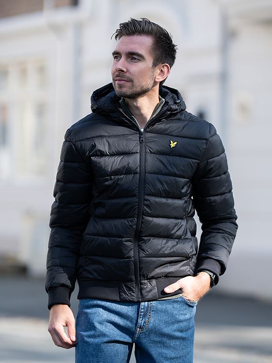 Lyle & Scott Wadded Jacket Jet Black