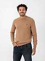 Lyle & Scott Cotton Merino Crew Neck Jumper Tigers Eye
