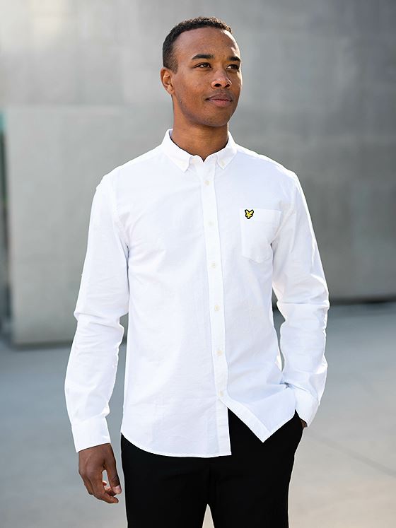 Lyle & Scott Regular Fit Light Weight Oxford Shirt White