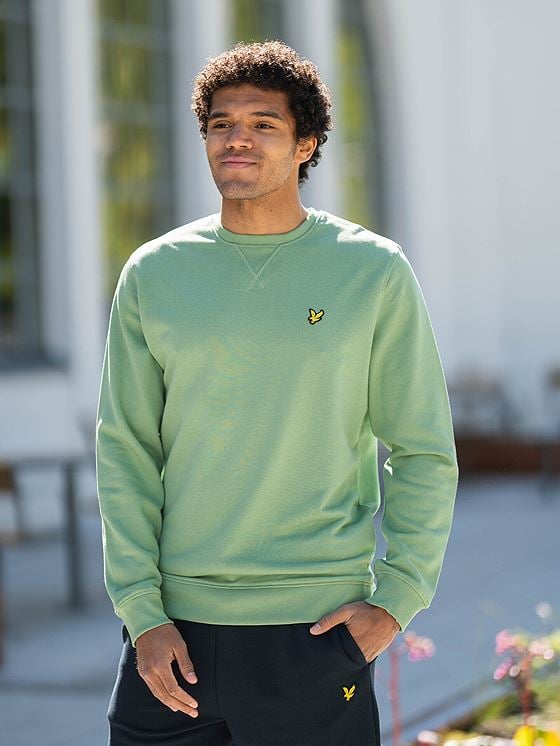 Lyle & Scott Crew Neck Sweatshirt Smoke Green