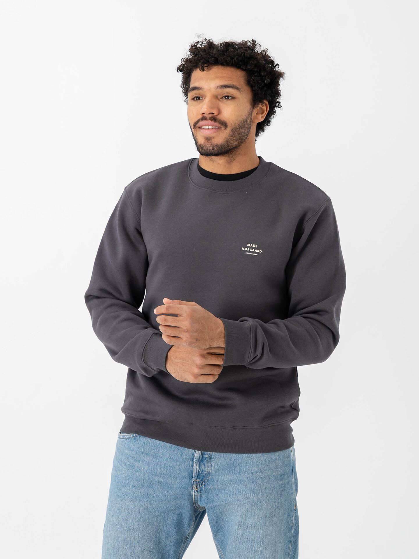 Mads Nørgaard Standard Crew Logo Sweat Grå