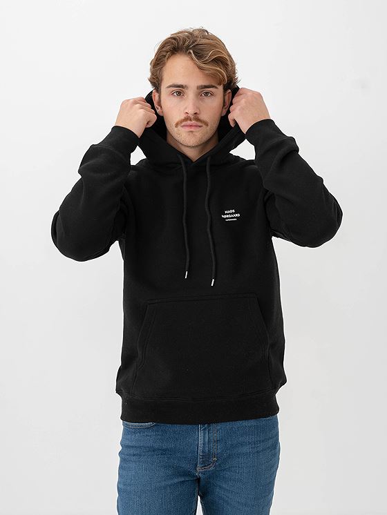 Mads Nørgaard Standard Hoodie Logo Sweat Black