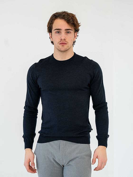 Matinique Margrate Wool Pullover Dark Navy