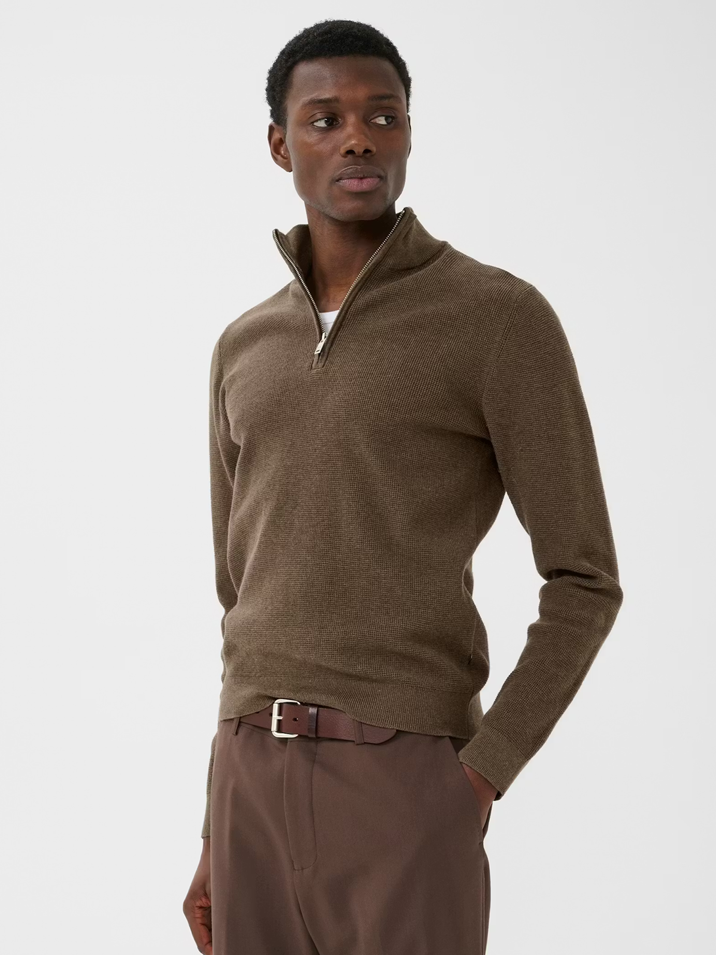 Matinique Lagoon Half Zip Morel Melange