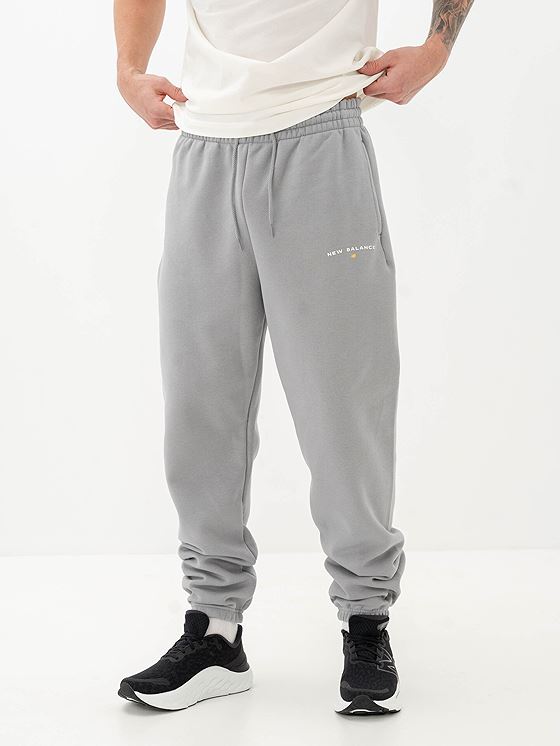 New Balance Reimagined Fleece Graphic Jogger Slate Grey