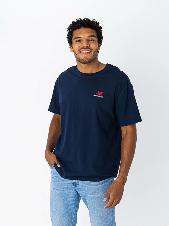 New Balance Uni-ssentials Cotton T-Shirt Natural indigo