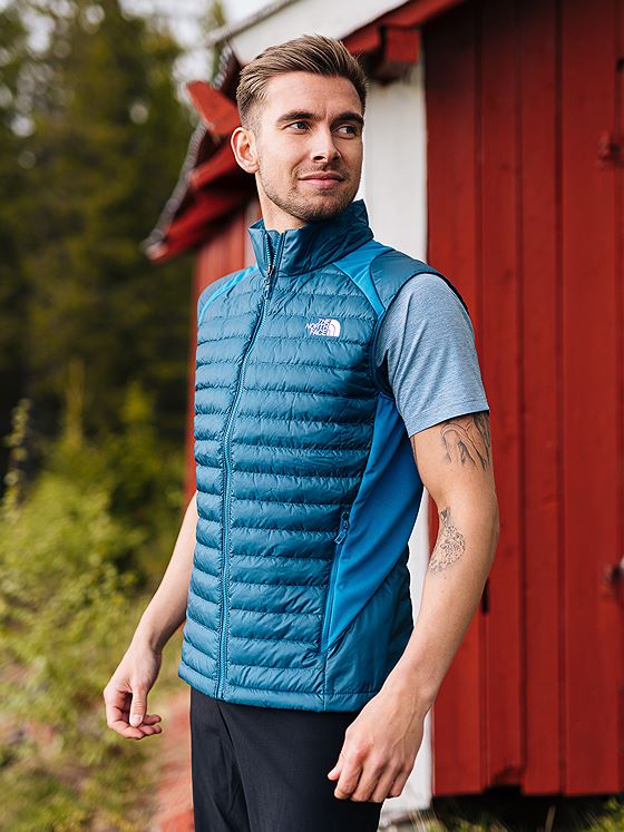 The North Face Men’s Ao Insulation Hybrid Vest Banff Blue / Monterey Blue