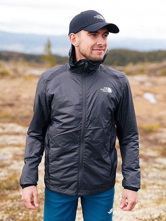 The North Face Men’s Ao Wind Full Zip Jacket Asphalt Grey/TNF Black