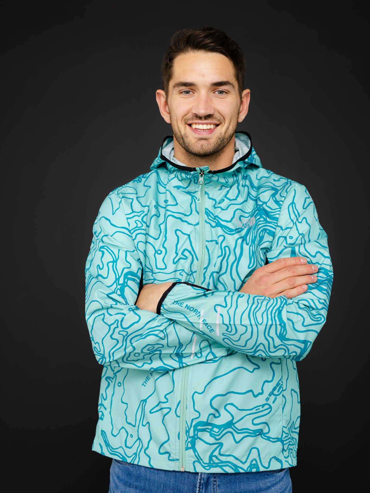 The North Face Men’s Run Wind Jacket Blå Getinspired.no