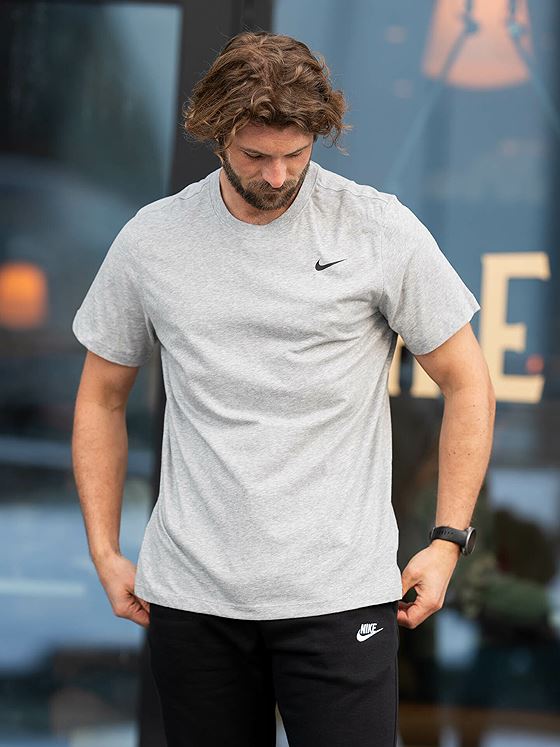 Nike Dri-Fit DFC Crew Solid Tee Dark Grey Heather / Black