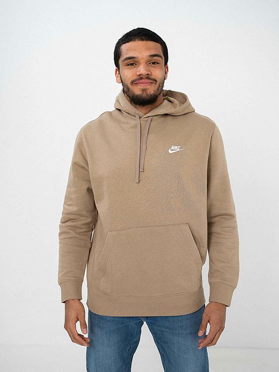 Nike Club Pullover Fleece Hoodie khaki/khaki/(white)