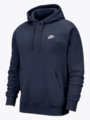 Nike Club Pullover Fleece Hoodie Midnight Navy/Hvit