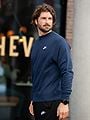 Nike Club Fleece Crew Midnight Navy / White