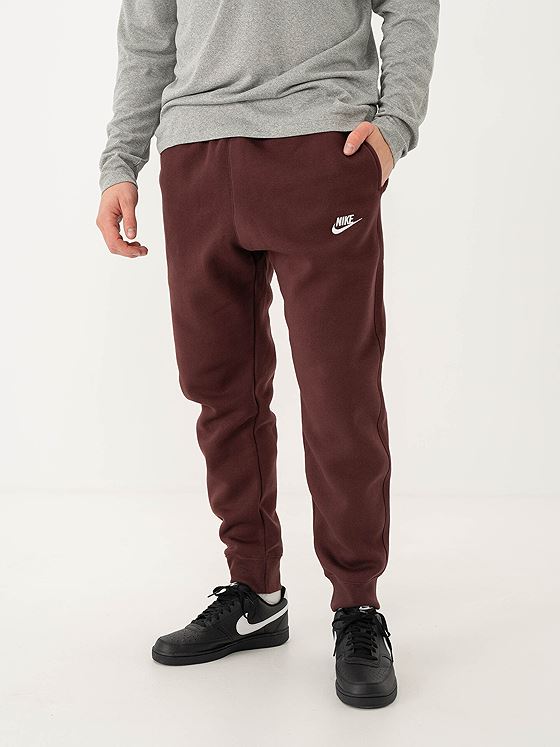 Nike Club Fleece Pant Burgundy Crush / White