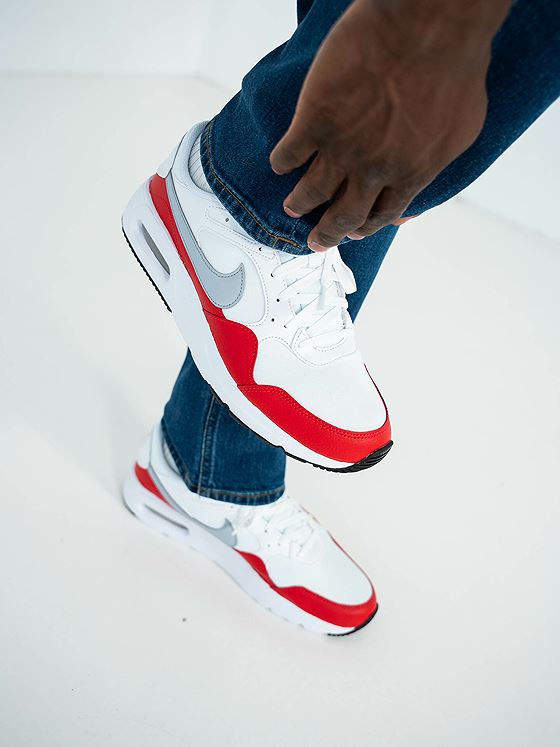 Nike Air Max SC White / University Red / Wolf Grey