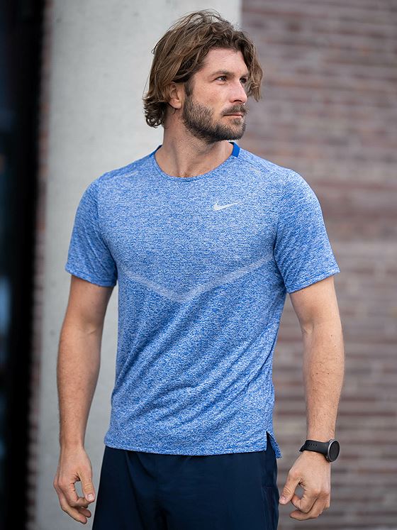 Nike Dri-Fit Rise 365 Short Sleeve Game Royal / Heather