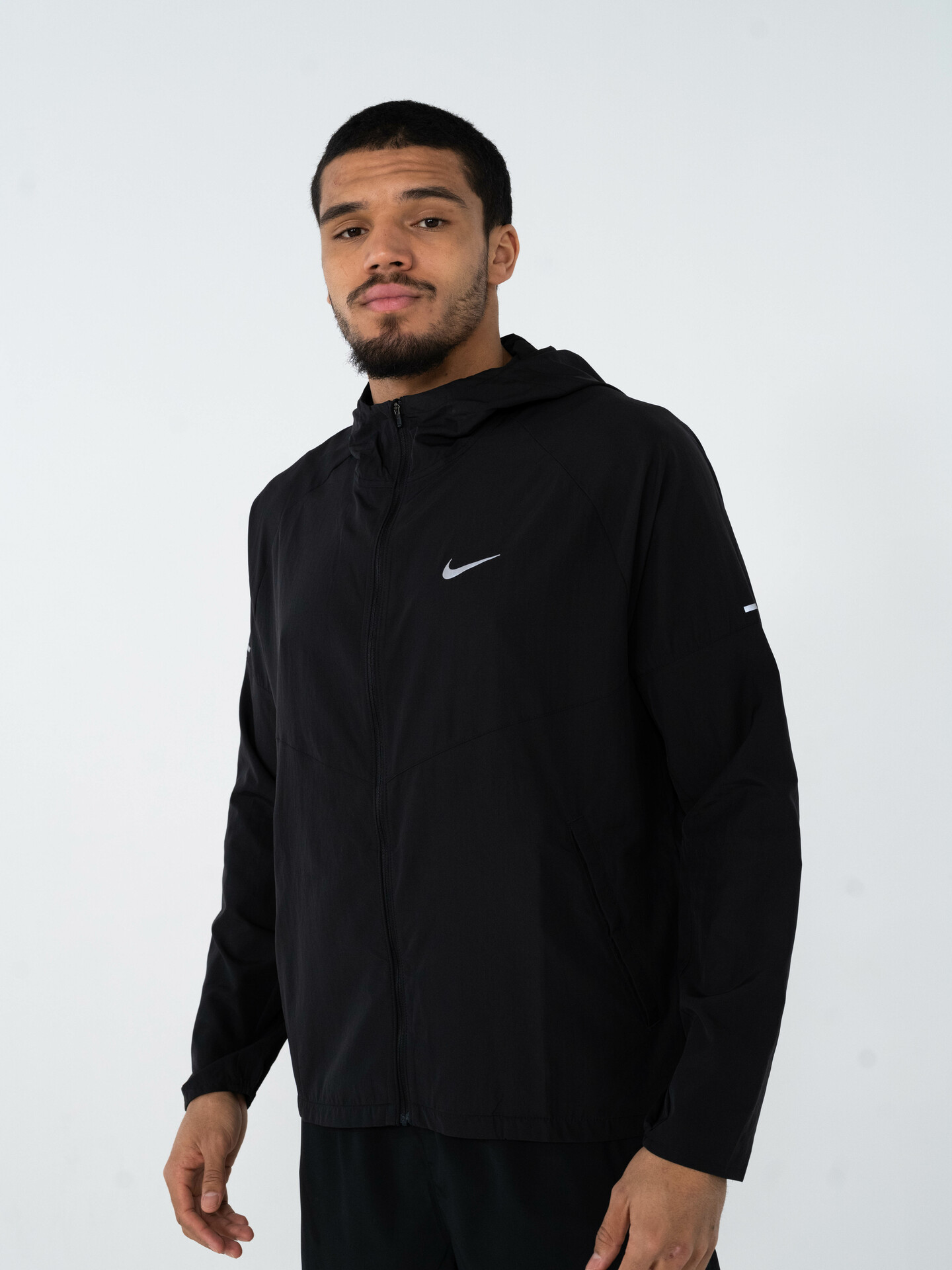 Repel Miler Jacket, løpejakke, herre BLACK/BLACK/REFLECTI