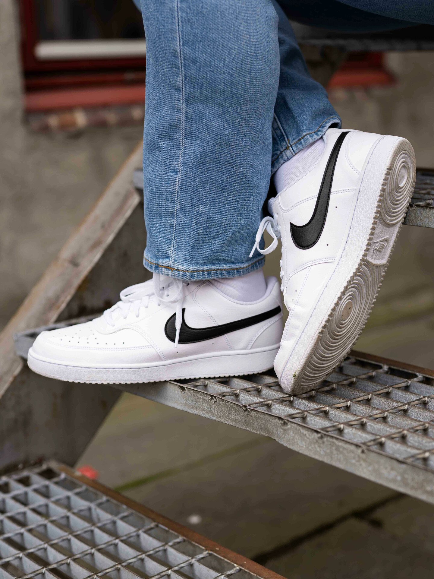 Court Vision Low, sneaker herre WHITE/BLACK-WHITE