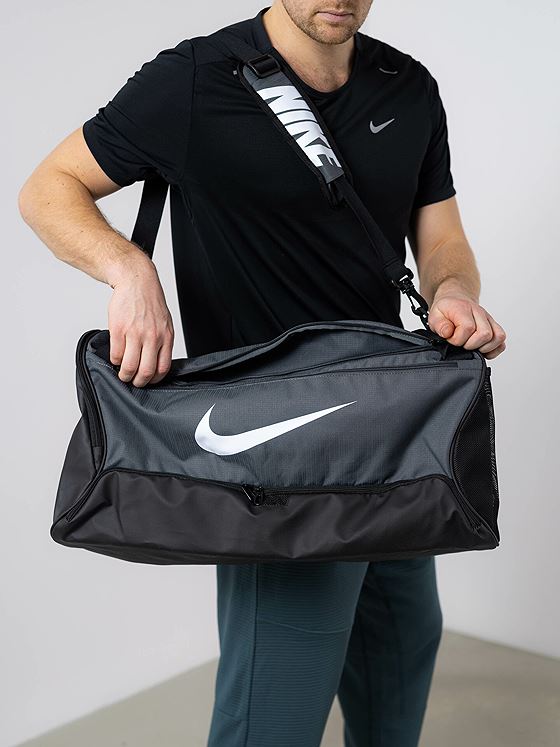 Nike Brasilia Training Duffel Bag 60L Iron Grey/Svart/Hvit