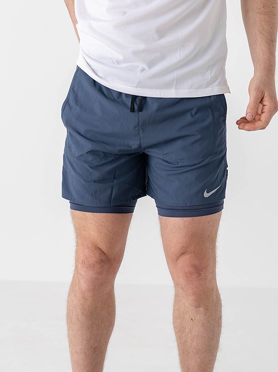 Nike Dri-Fit Stride 5" Hybrid Shorts Thunder blue / Reflective silver