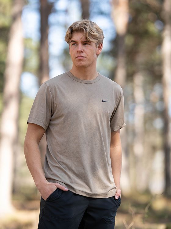 Nike Dri-Fit UV Hyverse Short Sleeve Tee Khaki