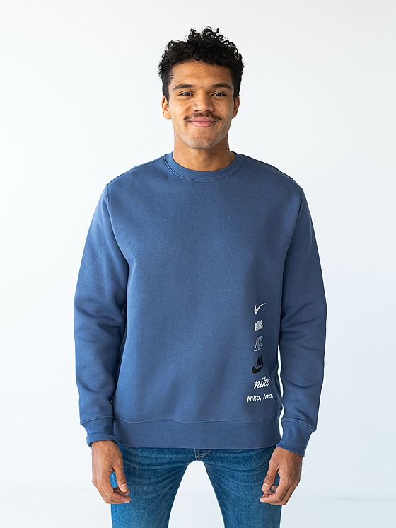 Nike Club+ Logo Crew Diffused Blue