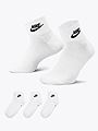 Nike Ankle Essential Socks 3pk Hvit/Svart