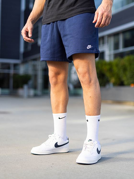 Nike Club Flow French Terry Short Midnight Navy / White