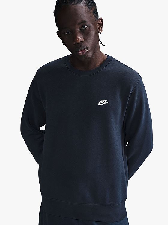 Nike Club Fleece Crew Blå