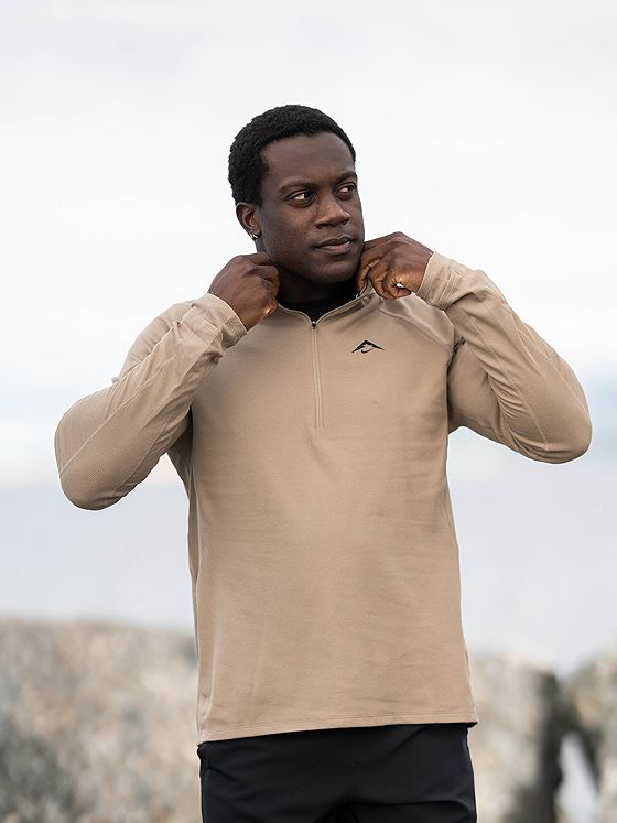 Nike Dri-Fit Trail Midlayer Half-Zip Beige - Main Image