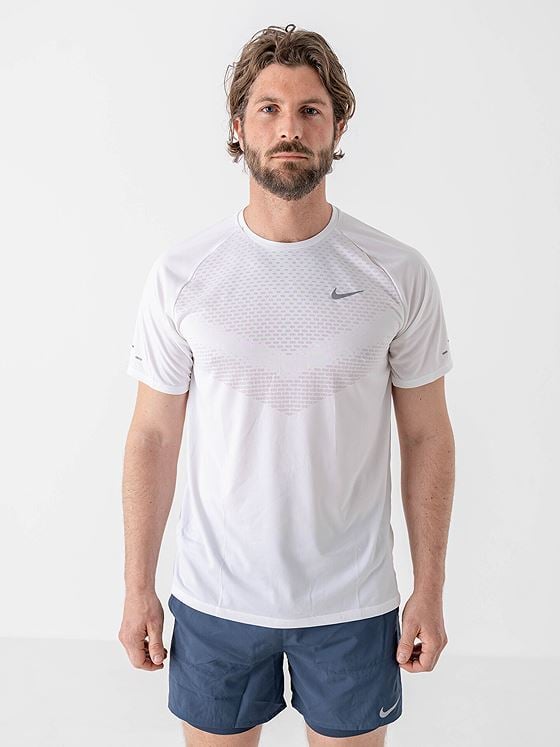 Nike Dri-Fit Adv Stride Short Sleeve Top White / Reflective Silver