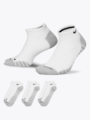 Nike Training No-Show Socks 3pk Hvit/Wolf Grey/Svart