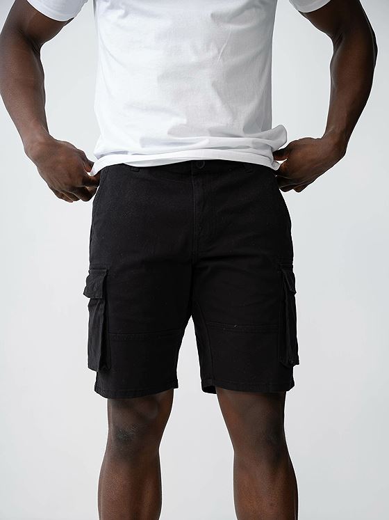 Only & Sons Cam Stage Cargo Shorts Black