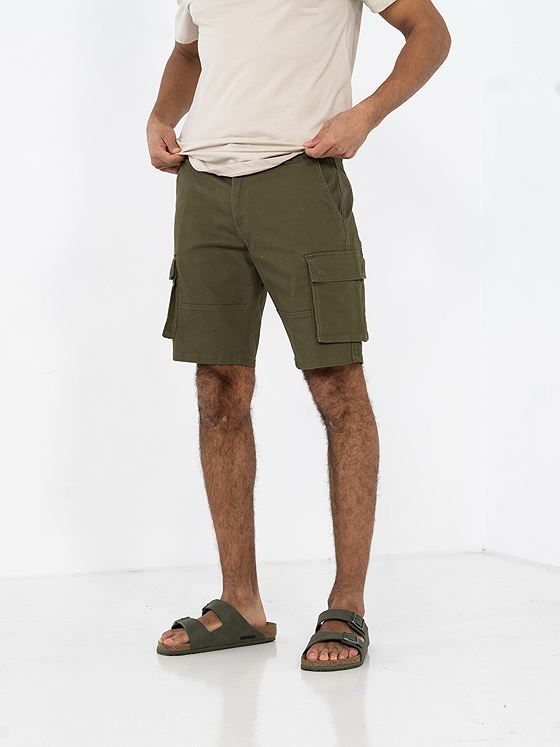 Only & Sons Cam Stage Cargo Shorts Olive Night