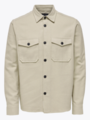 Only & Sons Milo Long Sleeve Solid Overshirt Pelican