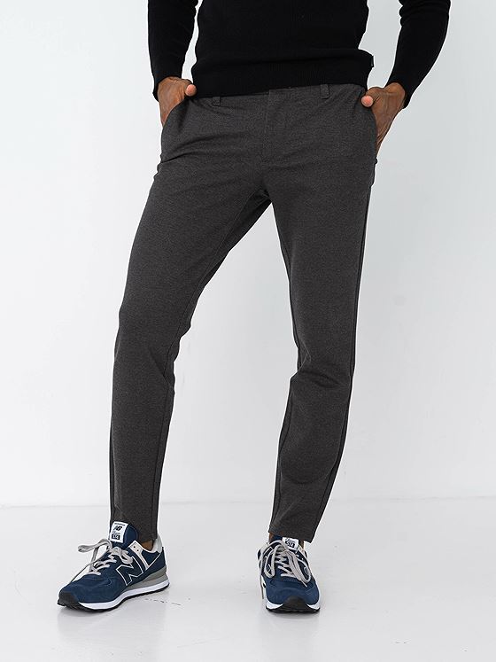 Only & Sons Mark Slim Fit Herringbone Pant Slate Black