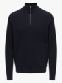 Only & Sons Phil Reg Cotton Half Zip Knit Dark Navy