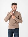 Only & Sons Phil Reg Cotton Half Zip Knit Desert Taupe