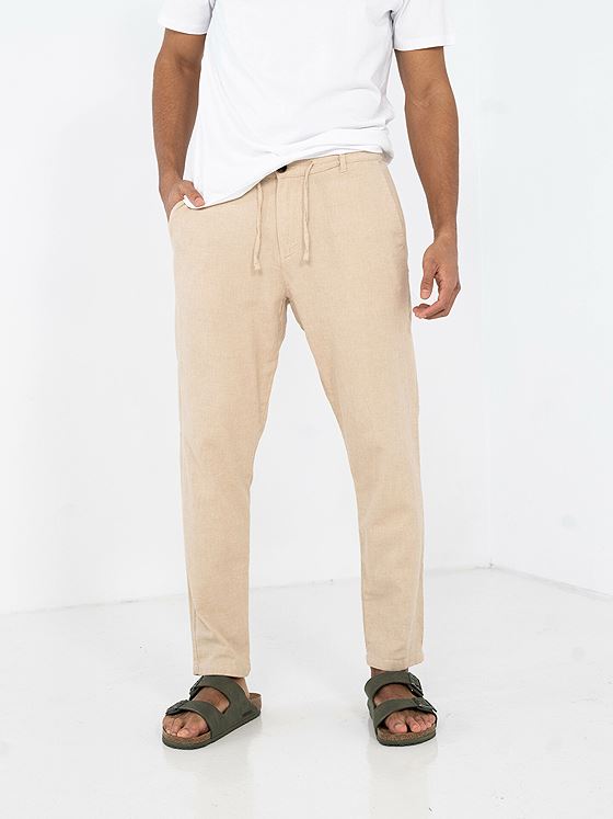 Only & Sons Linus Crop Pants Silver Lining
