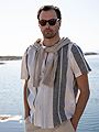 Only & Sons Caiden Short Sleeve Stripe Linen Resort Cloud Dancer