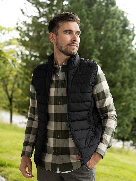 Only & Sons Brody Quilt Vest Black