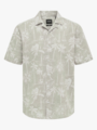 Only & Sons Caiden Short Sleeve Reg Hawaii Chinchilla