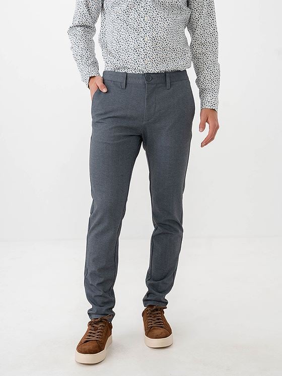 Only & Sons Mark Slim Ditsy Pant Dark Navy