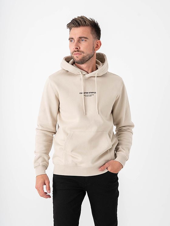 Only & Sons Curated Reg Hoodie Sweat Silver Lining
