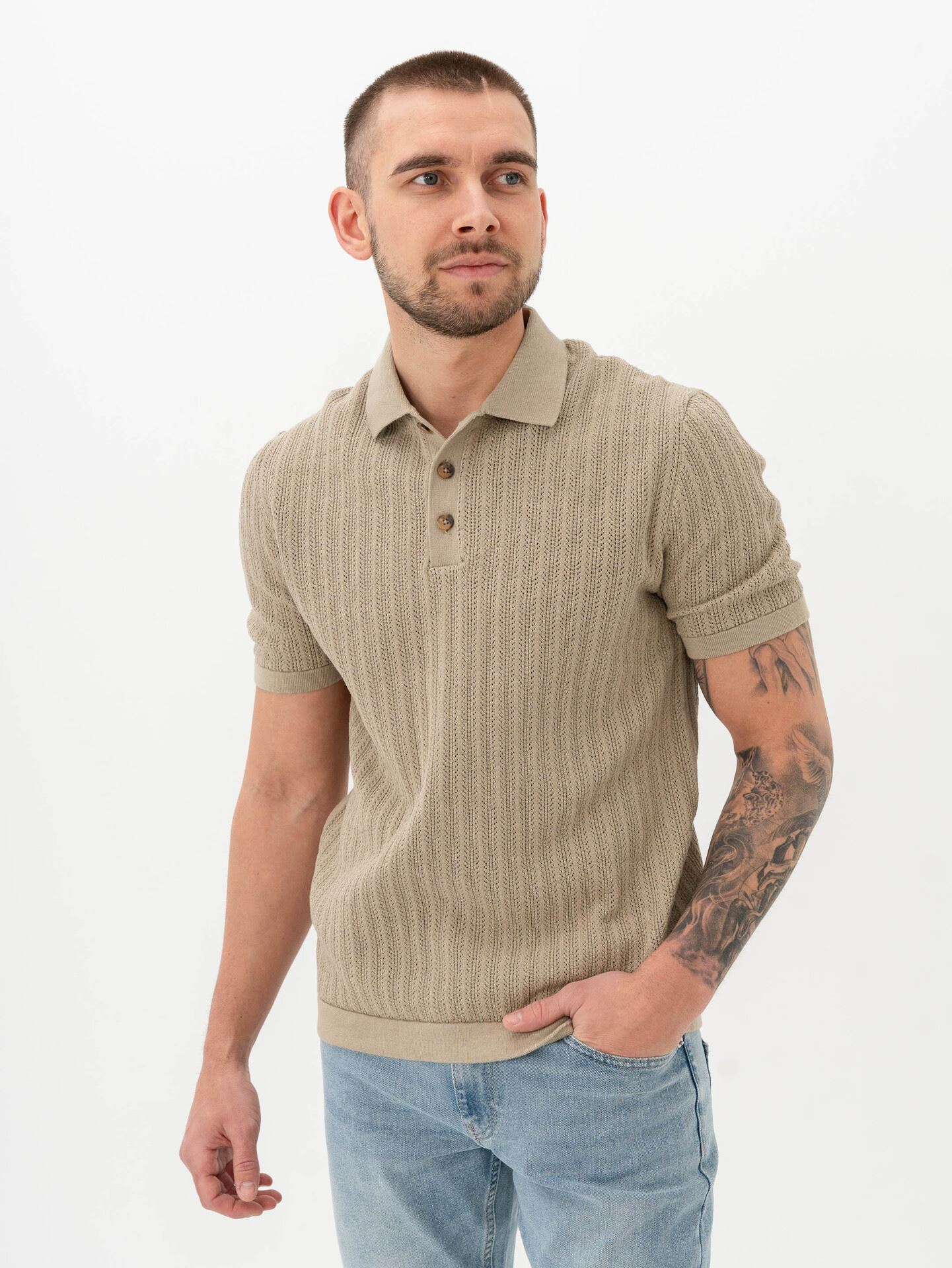 Only & Sons Moon Reg Short Sleeve Polo Knit Laurel Oak
