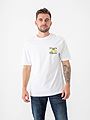 Only & Sons Keane Relaxed Short Sleeve Print Tee Bright White Limon